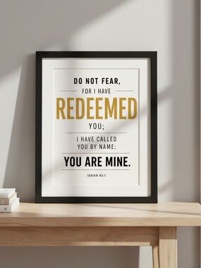 DDS Art Print, 8x10, Bible Verse, Paper Print, Unframed, Bold Series